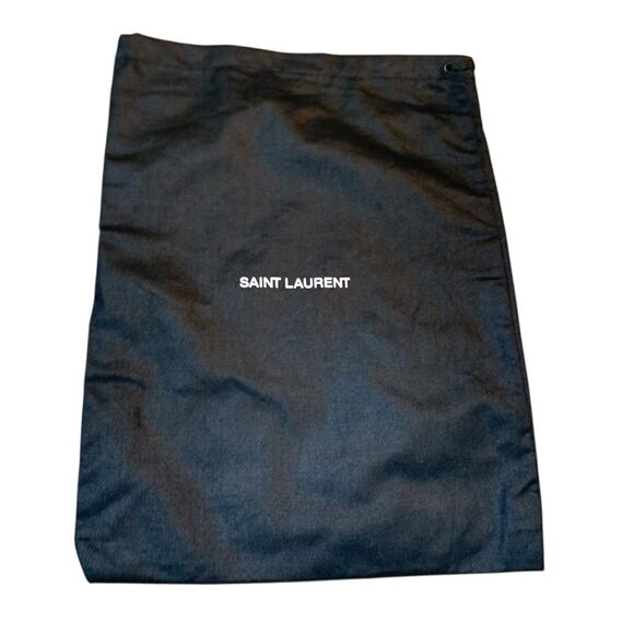 Saint Laurent YSL Black Dust bag 9”x12” Drawstring Storage Jewelry Gift Bag New - Picture 1 of 7